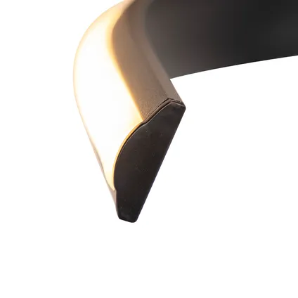 QAZQA Design wandlamp zwart 3-stap touchdimmer incl. LED - Twisted 6