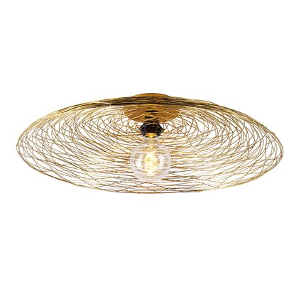 QAZQA Oosterse plafondlamp goud 60 cm - Glan