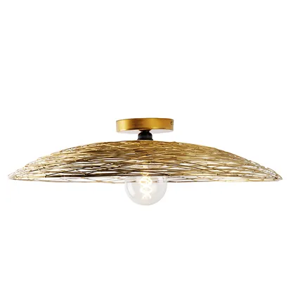 QAZQA Oosterse plafondlamp goud 60 cm - Glan 8
