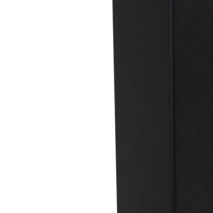 QAZQA Lampe d'extérieur sur pied noire avec abat-jour blanc opale 70 cm - Danemark 6