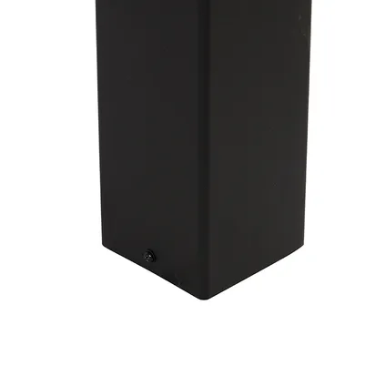 QAZQA Lampe d'extérieur sur pied noire avec abat-jour blanc opale 70 cm - Danemark 7