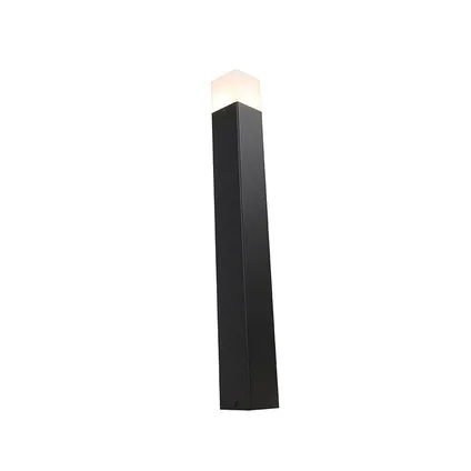 QAZQA Lampe d'extérieur sur pied noire avec abat-jour blanc opale 70 cm - Danemark 8