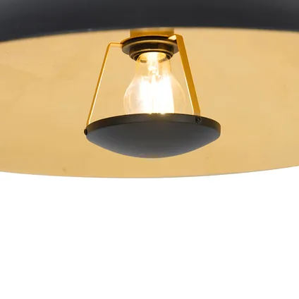 QAZQA Vintage hanglamp zwart met goud 60 cm - Emilienne Novo 7