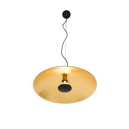 QAZQA Vintage hanglamp zwart met goud 60 cm - Emilienne Novo 9