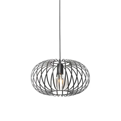 QAZQA Design hanglamp zwart - Johanna