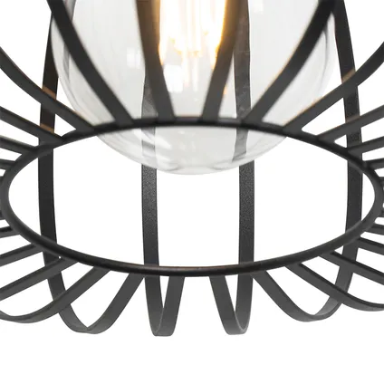 QAZQA Design hanglamp zwart - Johanna 6