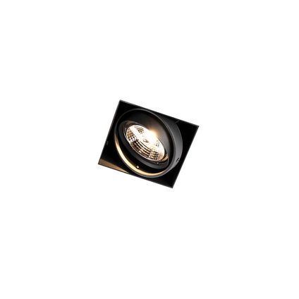 QAZQA Spot encastrable noir GU10 AR70 trimless - Oneon