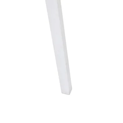 QAZQA Moderne vloerlamp tripod wit met kap wit 50 cm - Tripod Classic 7