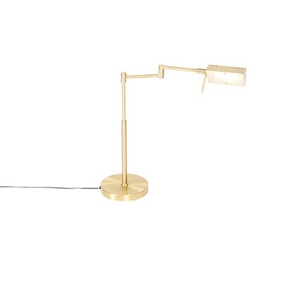 QAZQA Lampe de table design or avec LED avec variateur tactile - Notia