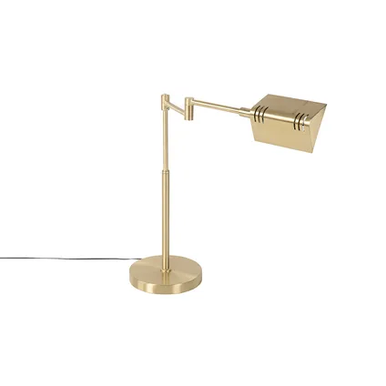 QAZQA Design tafellamp goud incl. LED met touch dimmer - Notia 9