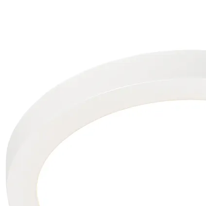 QAZQA Spot encastrable ou en saillie blanc 22 cm avec LED 3 niveaux dim to warm - Trans 2