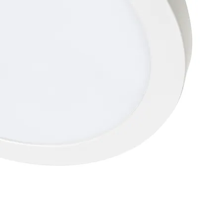 QAZQA Spot encastrable ou en saillie blanc 22 cm avec LED 3 niveaux dim to warm - Trans 3