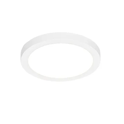 QAZQA Spot encastrable ou en saillie blanc 22 cm avec LED 3 niveaux dim to warm - Trans 6