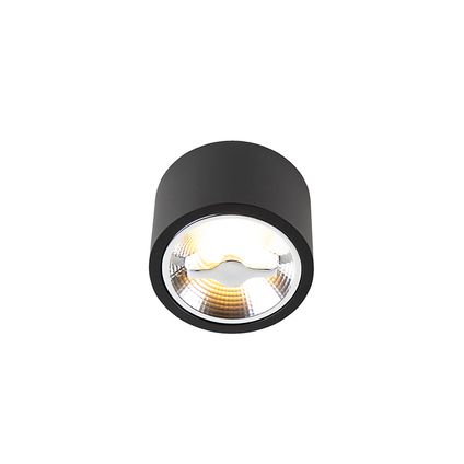 QAZQA Spot de plafond moderne noir AR111 avec LED - Expert