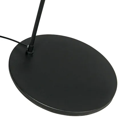 QAZQA Smart moderne booglamp zwart incl. A60 Wifi - Vinossa 3