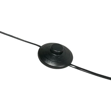 QAZQA Smart moderne booglamp zwart incl. A60 Wifi - Vinossa 6