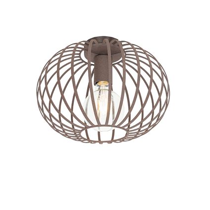 QAZQA Design plafondlamp roestbruin 30 cm - Johanna