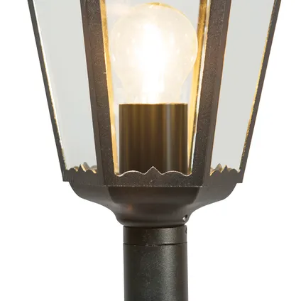 QAZQA Klassieke staande buitenlamp zwart 125 cm IP44 - New Orleans 5