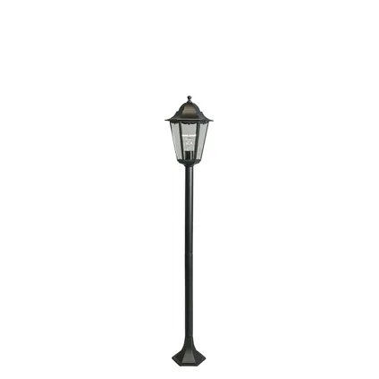 QAZQA Klassieke staande buitenlamp zwart 125 cm IP44 - New Orleans 9