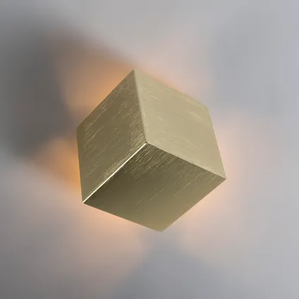 QAZQA Applique moderne or - Cube 3