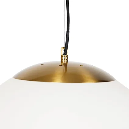 QAZQA Scandinavische hanglamp opaal glas 40 cm - Ball 40 5