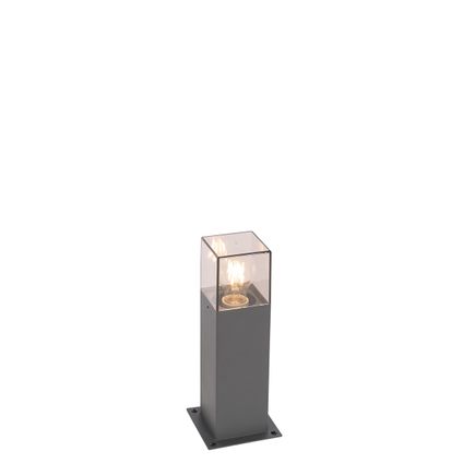 QAZQA Lampe d'extérieur 30 cm anthracite avec épingle de terre et manchon de câble - Danemark