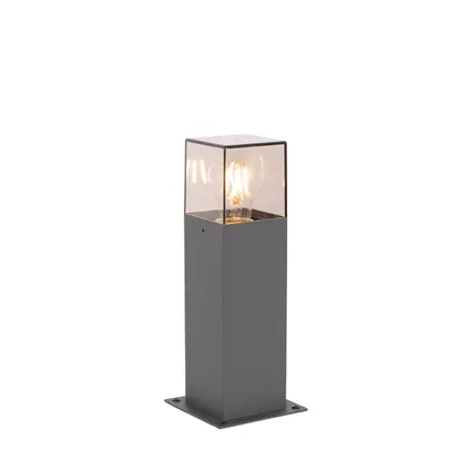 QAZQA Lampe d'extérieur 30 cm anthracite avec épingle de terre et manchon de câble - Danemark 10