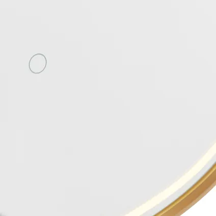 QAZQA Professional Badkamerspiegel goud incl. LED met touch dimmer ovaal - Miral 5