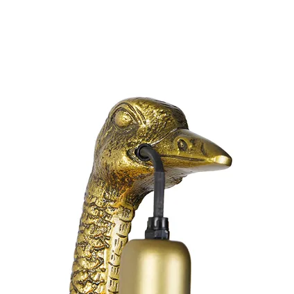 QAZQA Vintage wandlamp messing - Camel bird 3