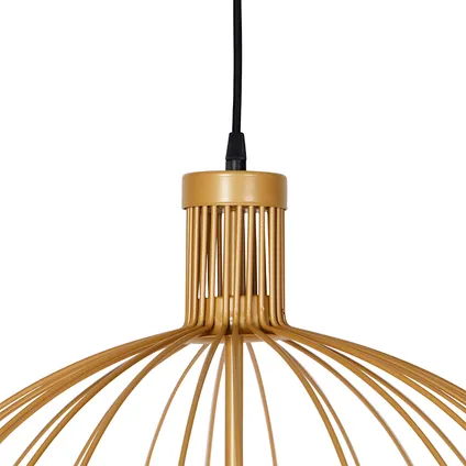 QAZQA Design hanglamp goud 60 cm - Wire Dos 2