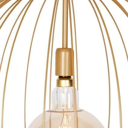 QAZQA Design hanglamp goud 60 cm - Wire Dos 7