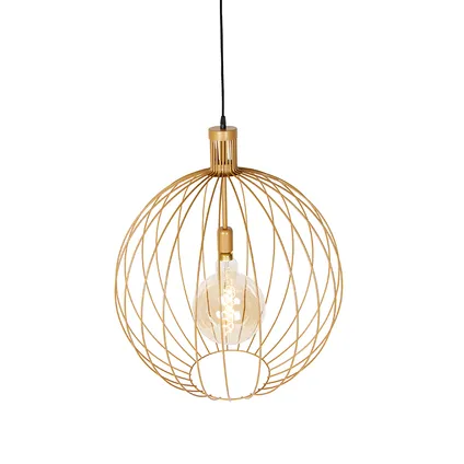 QAZQA Design hanglamp goud 60 cm - Wire Dos 10