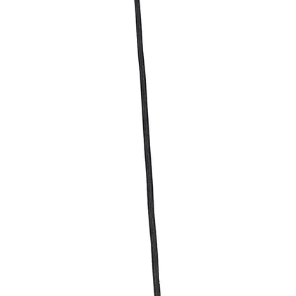 QAZQA Moderne hanglamp zwart met kap zebra 35 cm - Combi 8