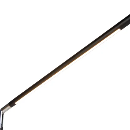 QAZQA Moderne vloerlamp zwart incl. LED met touch dimmer - Berdien 6