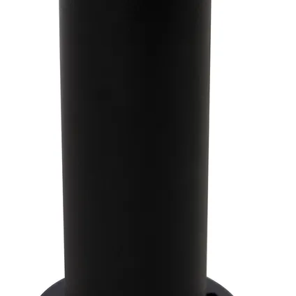 QAZQA Staande buitenlamp zwart met heldere bol 50 cm IP44 - Sfera 5