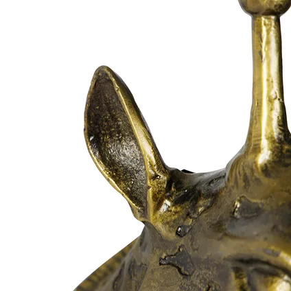 QAZQA Vintage wandlamp messing - Animal Giraf 6