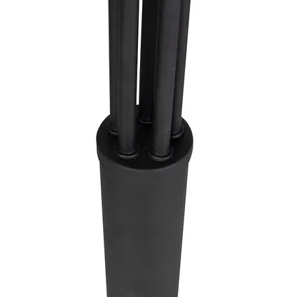 QAZQA Design vloerlamp zwart 5-lichts - Sixties Marmo 6