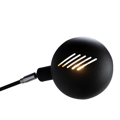 QAZQA Design vloerlamp zwart 5-lichts - Sixties Marmo 8