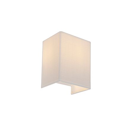 QAZQA Moderne wandlamp jute wit - Vete