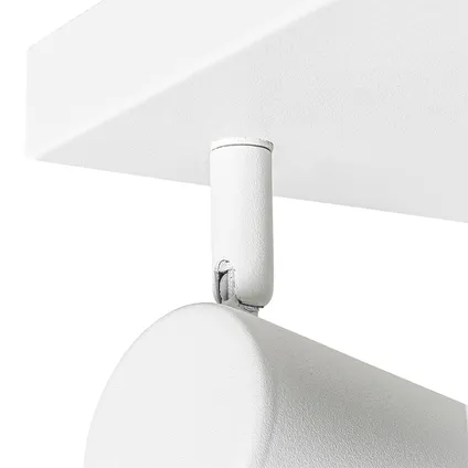 QAZQA Moderne plafondlamp wit 4-lichts verstelbaar vierkant - Jeana 6