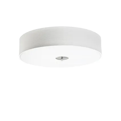 QAZQA Landelijke plafondlamp wit 50 cm - Drum Jute 5