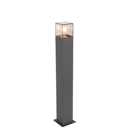 QAZQA Lampe d'extérieur 70 cm anthracite avec épingle de terre et manchon de câble - Danemark 9