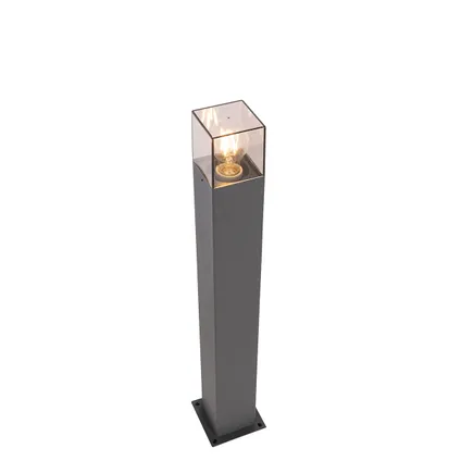 QAZQA Lampe d'extérieur 70 cm anthracite avec épingle de terre et manchon de câble - Danemark 10
