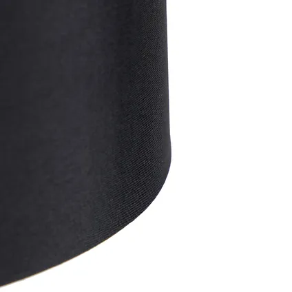 QAZQA Smart vloerlamp zwart incl. wifi A60 lichtbron - Lofty 10