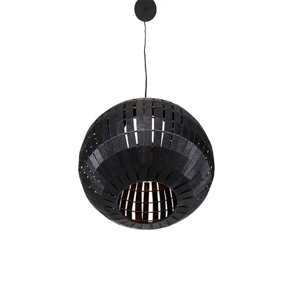 QAZQA Moderne hanglamp zwart 30 cm - Zoë 9