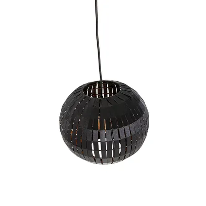 QAZQA Moderne hanglamp zwart 30 cm - Zoë 10