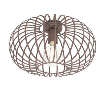 QAZQA Design plafondlamp roestbruin 39 cm - Johanna