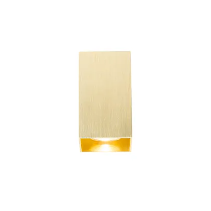 QAZQA Moderne wandlamp goud vierkant 2-lichts - Sandy 10
