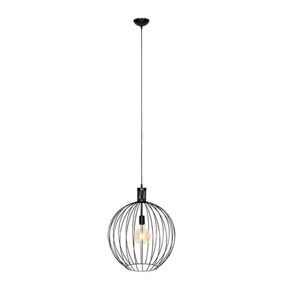 QAZQA Design hanglamp zwart 50 cm - Wire Dos 3