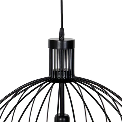 QAZQA Design hanglamp zwart 50 cm - Wire Dos 5